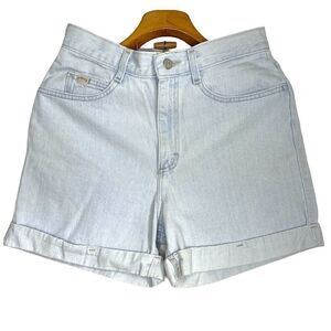 Vintage 90's Lee Riders Denim Mom Shorts High Rise Light Wash Sz: 8M